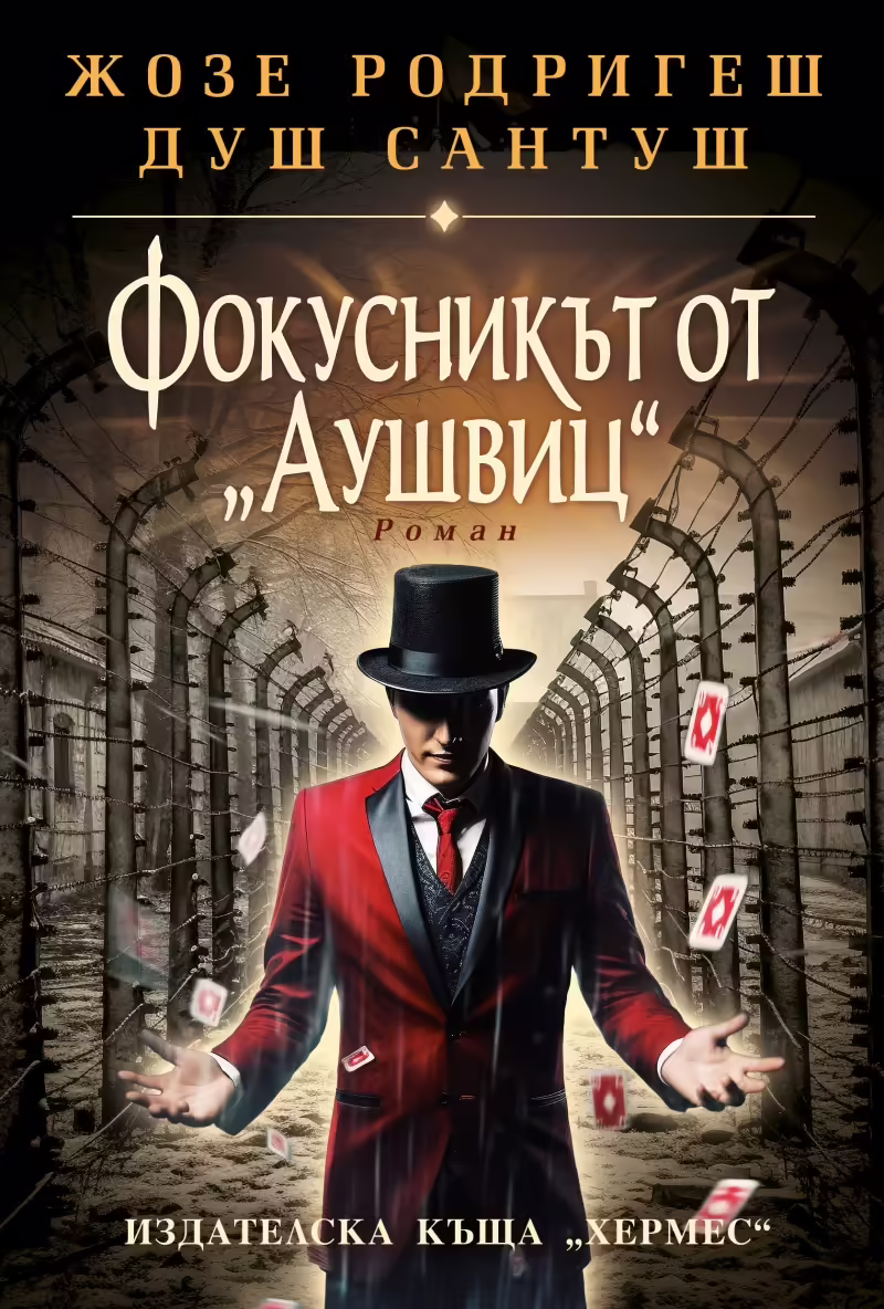 Корицата на Фокусникът от Аушвиц